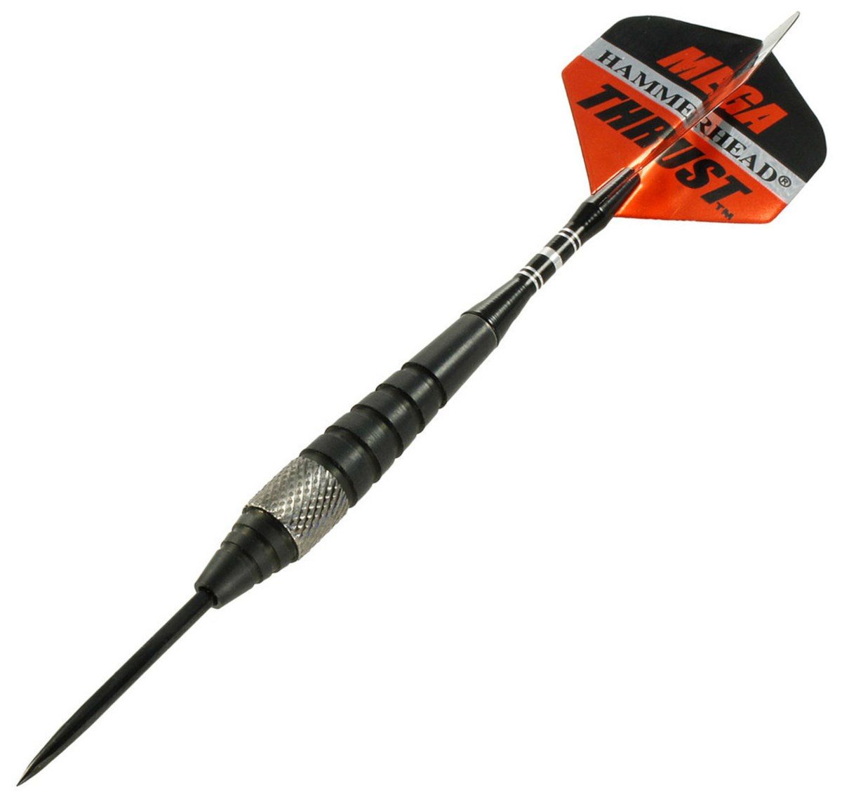 Bottelsen Mega Thrust™ 5/16" Coarse Knurl Black Steal™ Fixed Tip 90% Tungsten 24 grams